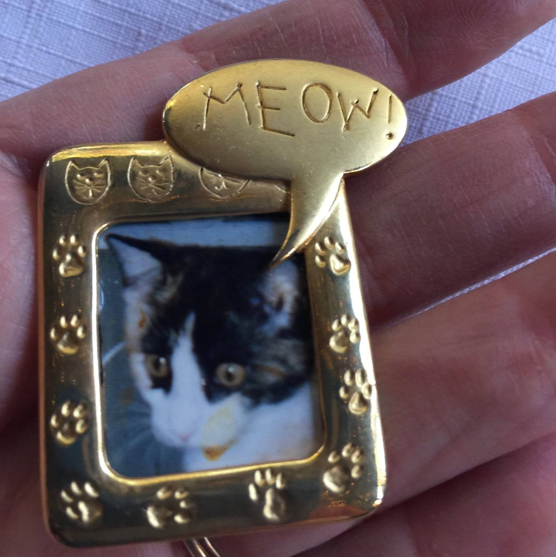 Katzen Pin, Katzen Foto Brosche, Katzen Anstecker, Kätzchen Schmuck, Katzenlady, Katzen Geschenk, Katzen Geschenk, Katzenfan von FabFinds42