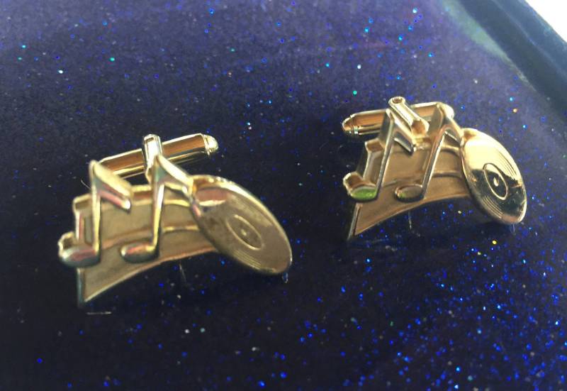 Manschettenknopf, Album Musiknote Musik Männer Schmuck, Schallplatte Retro Musikliebhaber, Musiker Geschenk von FabFinds42