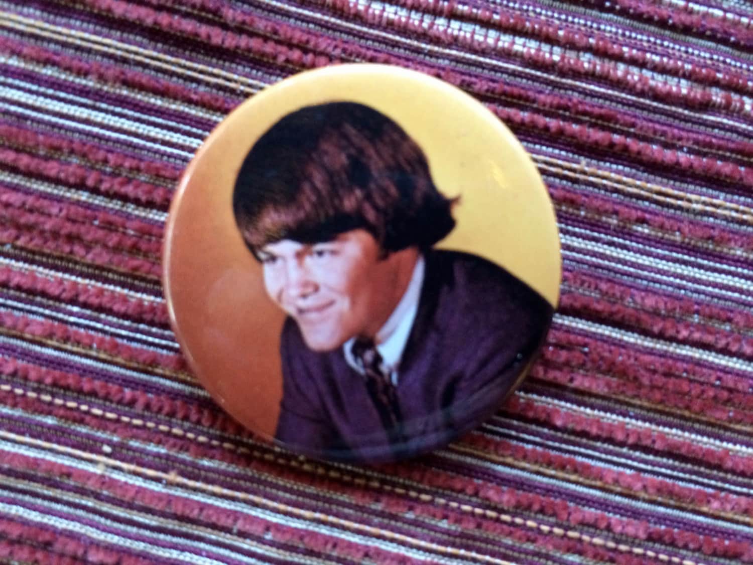 Monkee Pin, Rock Pinback, 60Er Jahre Button, Schmuck, Souvenir, 0S Bands, Musik, Musik Pinback von FabFinds42