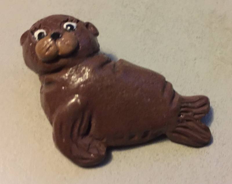 Siegel Anstecker, Walross Pin, Brosche, Sea Life Tier Robbe Geschenk, Ozeantier Ton Pin von FabFinds42