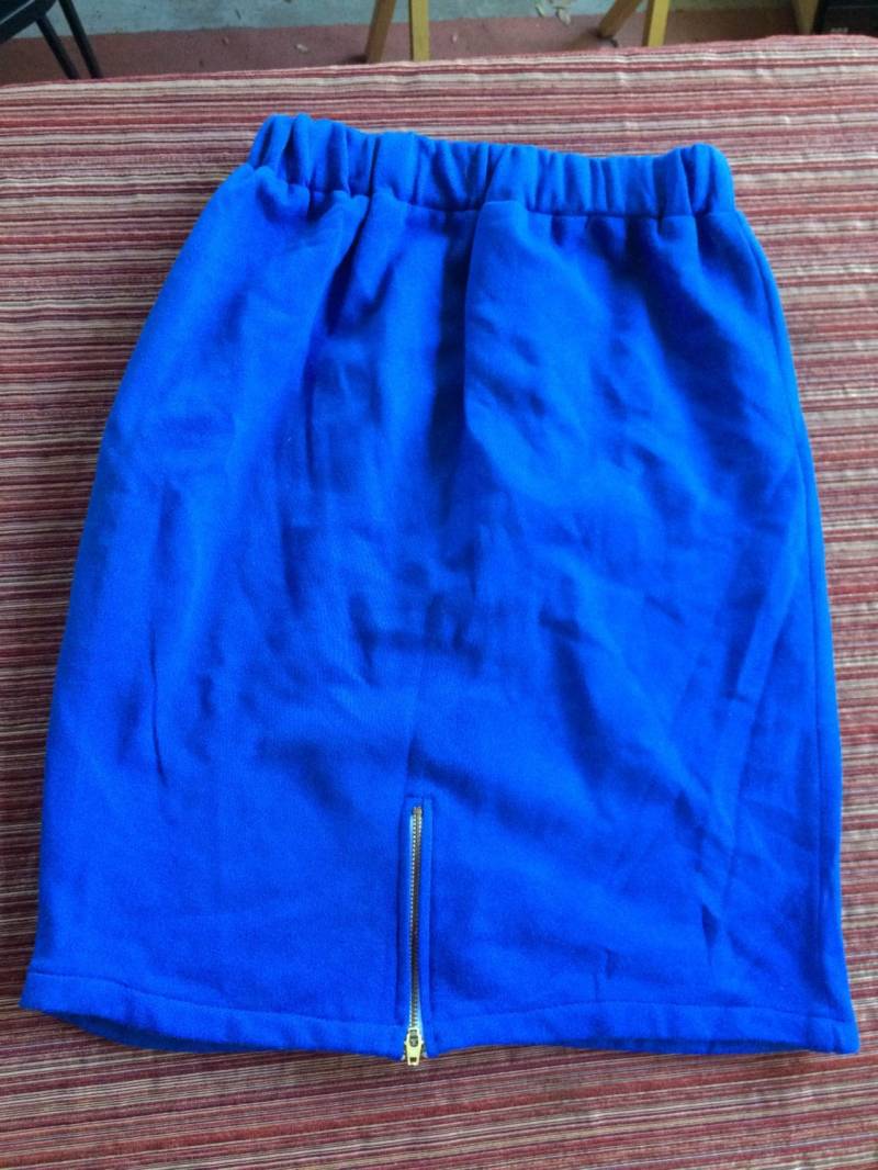 Sweatshirt Rock, Blauer 90Er 80Er Stretch Mini Fleece Kuscheliger Weicher von FabFinds42