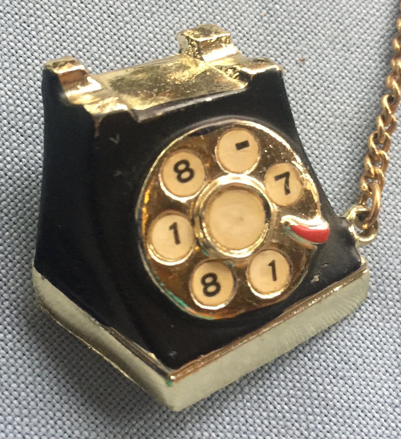 Telefon Anstecker, Retro 50Er Jahre Anstecker, 50Er Brosche, Retro Jahre, Telefon Jahre von FabFinds42