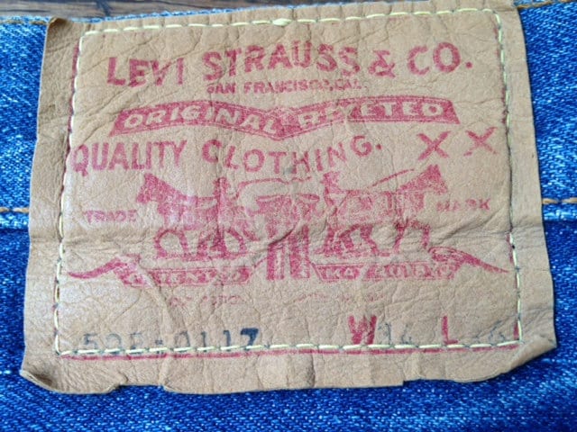 Levi's 502 Shorts Vintage Red Line Selvedge Single Stitch 70Er Jahre Made in Usa W34 Tatsächliche Größe Gemessen/Taille Réalité Mesuree W33-42Fr von FabVintageTreasure