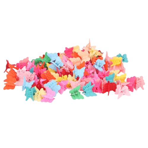 Mini-Schmetterlings-Haarspangen, Mini-Schmetterlings-Haarspangen für Mädchen, Leicht und Sicher, 100 Stück für Frauen von Fabater