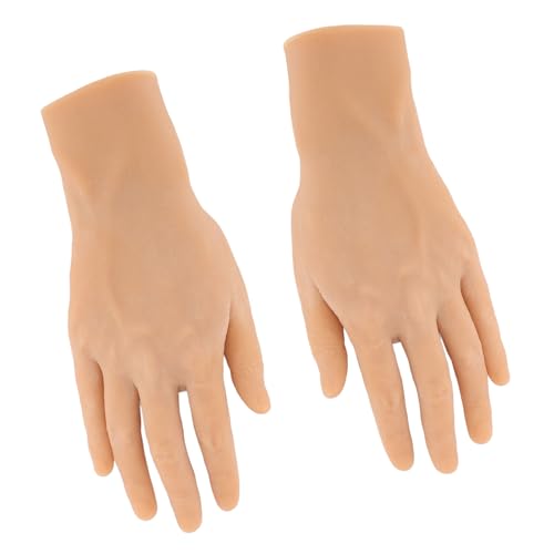 Silikon-Handmodell für Männer, Silikon-Mannequin-Hand, 1 Paar Simulations-Silikon-Handmodell, Wiederverwendbare Mannequin-Hand, Gefälschtes Handmodell für Festival-Requisiten, Silikon-Handmodell für Männer, Silikon-Mannequin-Hand, 1 Paar Simulations-Silikon-Handmodell, Wiederverwendbare Mannequin-Hand, Gefälschtes Handmodell für Festival-Requisiten, von Fabater