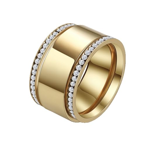 FabbyGlow 14k Gold Ring mit Randbesatz aus Zirkonia, aus 925 Sterlingsilber, elegant und funkelnd, geeignet für den täglichen Gebrauch, besondere Anlässe oder als Geschenk 3 PCS FabbyGlow 14k Gold Ring mit Randbesatz aus Zirkonia, aus 925 Sterlingsilber, elegant und funkelnd, geeignet für den täglichen Gebrauch, besondere Anlässe oder als Geschenk 3 PCS von FabbyGlow