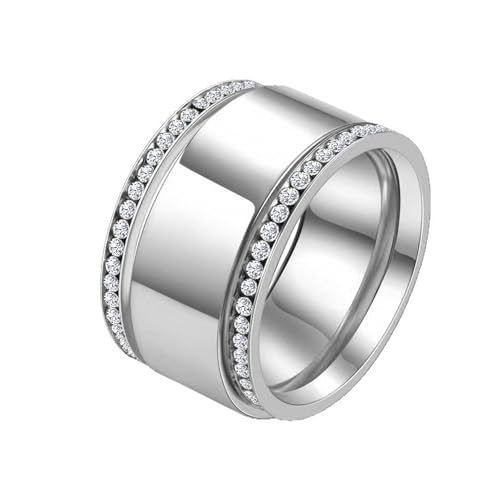 FabbyGlow Silber Ring mit Randbesatz aus Zirkonia, aus 925 Sterlingsilber, elegant und funkelnd, geeignet für den täglichen Gebrauch, besondere Anlässe oder als Geschenk 3PCS FabbyGlow Silber Ring mit Randbesatz aus Zirkonia, aus 925 Sterlingsilber, elegant und funkelnd, geeignet für den täglichen Gebrauch, besondere Anlässe oder als Geschenk 3PCS von FabbyGlow