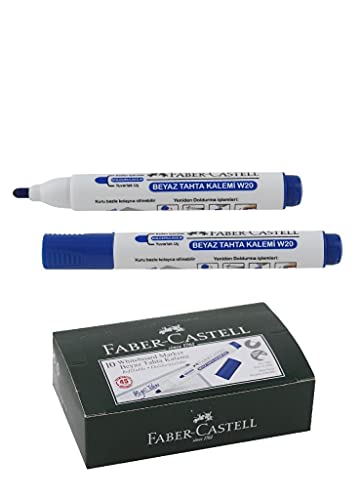 Faber-Castell Tafelmarker Rundspitze 1.5-3MM blau W20 von Faber-Castell
