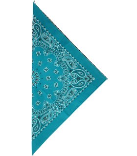 Fabfive - HAV-A-Hank - Original Made in USA Bandana - Turqoise, Größe One Size/Ohne Größe von Peter Grimm