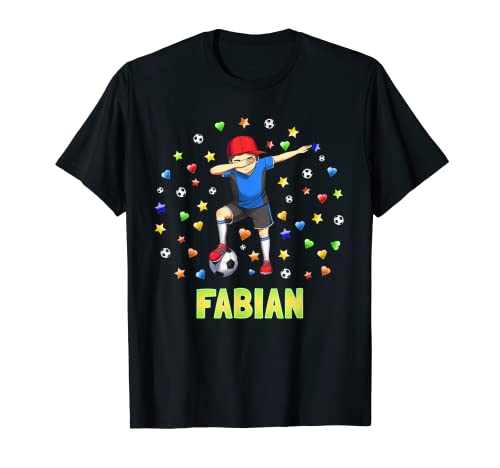 Fabian Fußballer für Jungen, personalisierbar T-Shirt Fabian Fußballer für Jungen, personalisierbar T-Shirt von Fabian Footballer for boys birthday