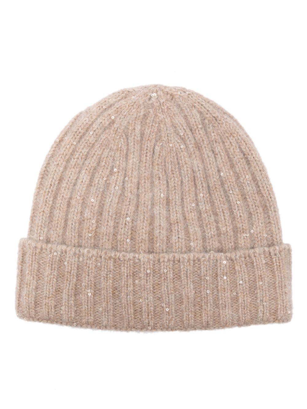 Fabiana Filippi Beanie mit Pailletten - Nude von Fabiana Filippi