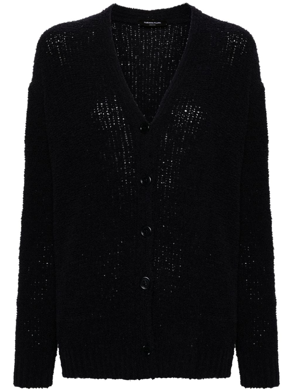 Fabiana Filippi Cardigan aus Boucle-Strick - Blau von Fabiana Filippi