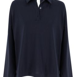 Fabiana Filippi Damen Nachtblaues Baumwoll-poloshirt von Fabiana Filippi