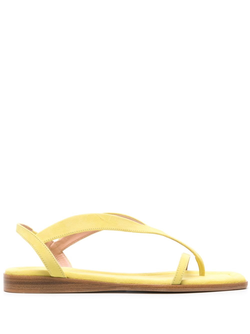 Fabiana Filippi Flach Slingback-Sandalen aus Wildleder - Gelb von Fabiana Filippi