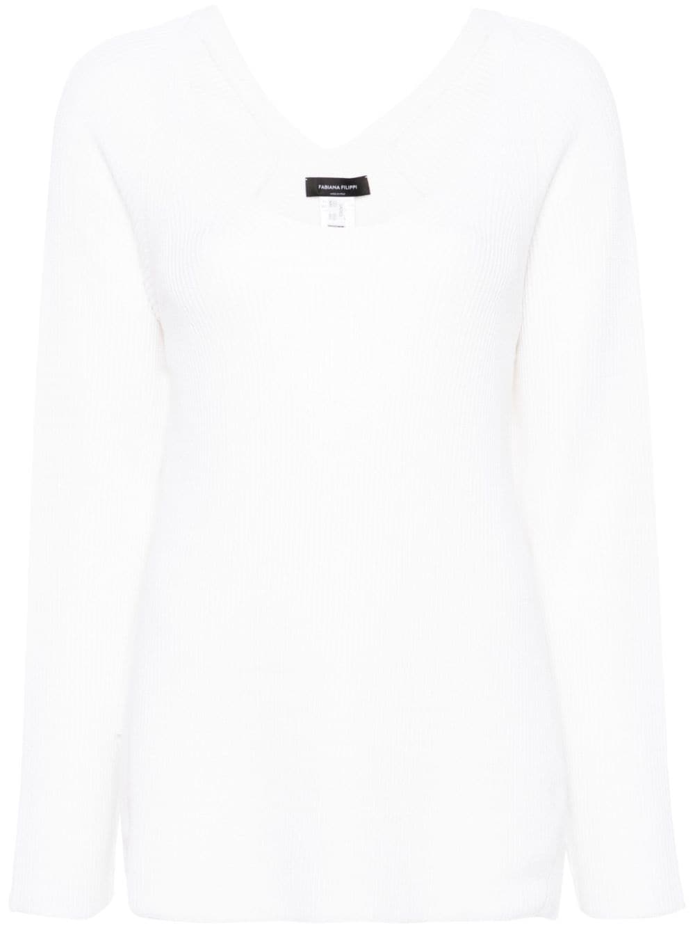 Fabiana Filippi Gerippter Pullover - Weiß von Fabiana Filippi