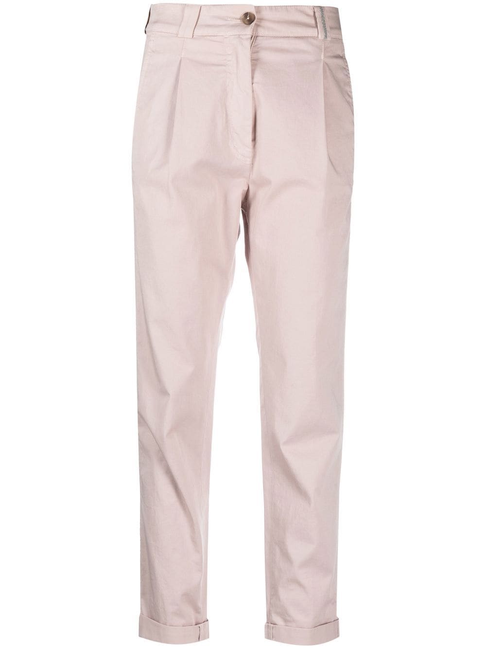 Fabiana Filippi Halbhohe Slim-Fit-Hose - Rosa von Fabiana Filippi