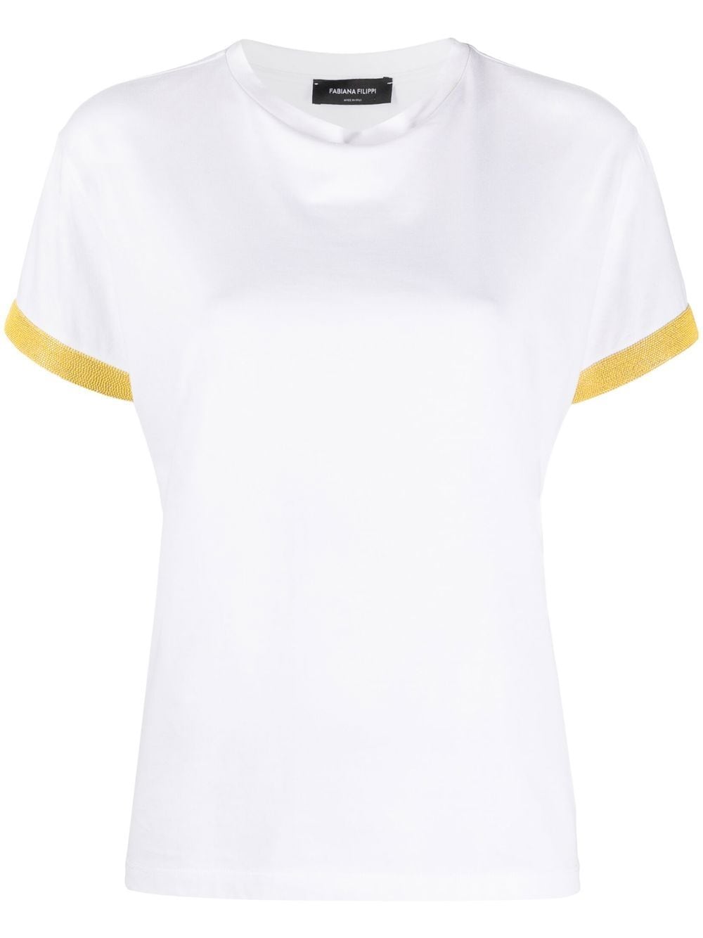 Fabiana Filippi T-Shirt mit Perlen - Weiß von Fabiana Filippi