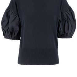 Fabiana Filippi T-shirt Mit Ballonärmeln In Nachtblau von Fabiana Filippi