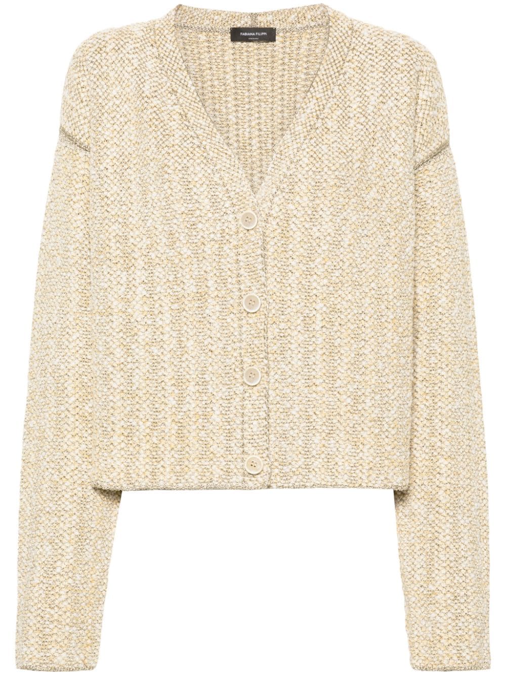 Fabiana Filippi Tweed-Cardigan mit Metallic-Verzierung - Gold von Fabiana Filippi