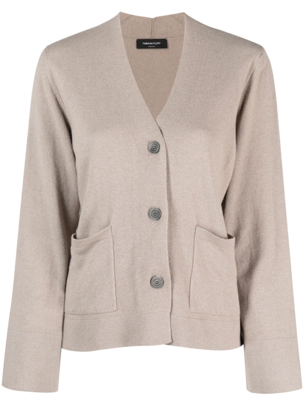 Fabiana Filippi Cardigan mit V-Ausschnitt - Nude von Fabiana Filippi