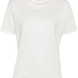 Fabiana Filippi Weißes Damen T-shirt Aus 100% Baumwolle von Fabiana Filippi