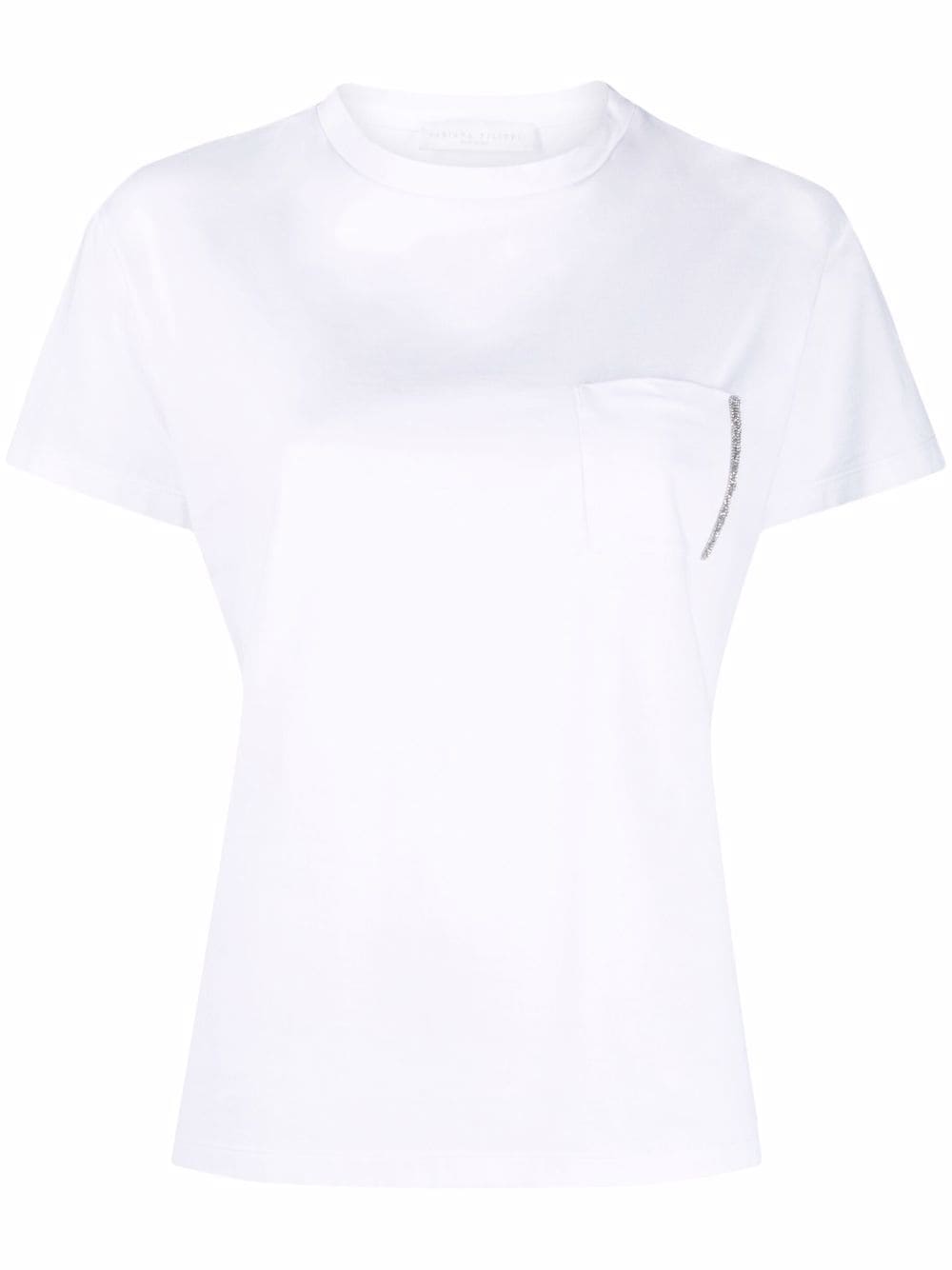 Fabiana Filippi T-Shirt mit Perlen - Weiß von Fabiana Filippi