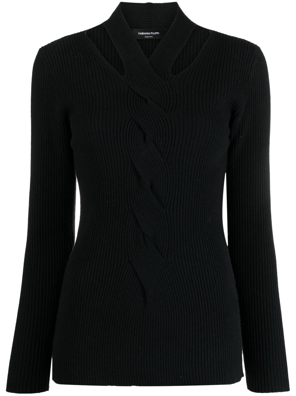 Fabiana Filippi Pullover mit Cut-Outs - Schwarz von Fabiana Filippi