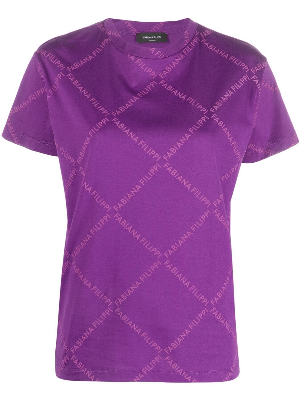 Fabiana Filippi T-Shirt mit Logo-Print - Violett von Fabiana Filippi