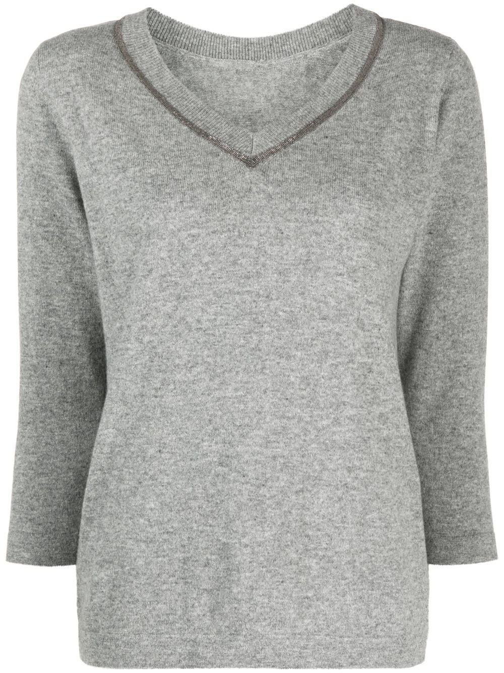 Fabiana Filippi Pullover mit V-Ausschnitt - Grau von Fabiana Filippi