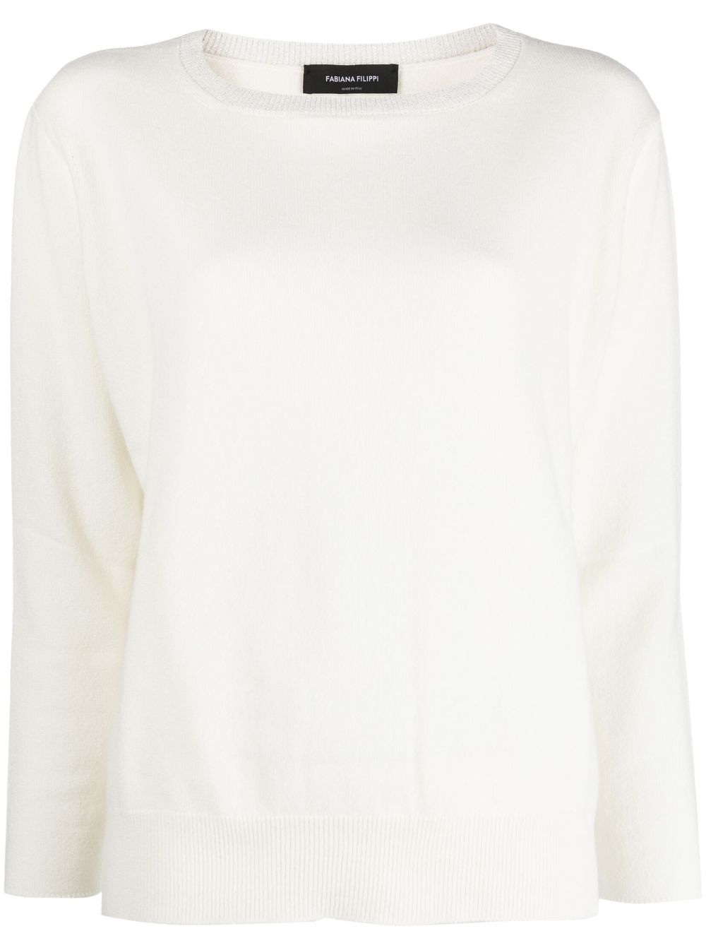 Fabiana Filippi Strickpullover mit rundem Ausschnitt - Weiß von Fabiana Filippi