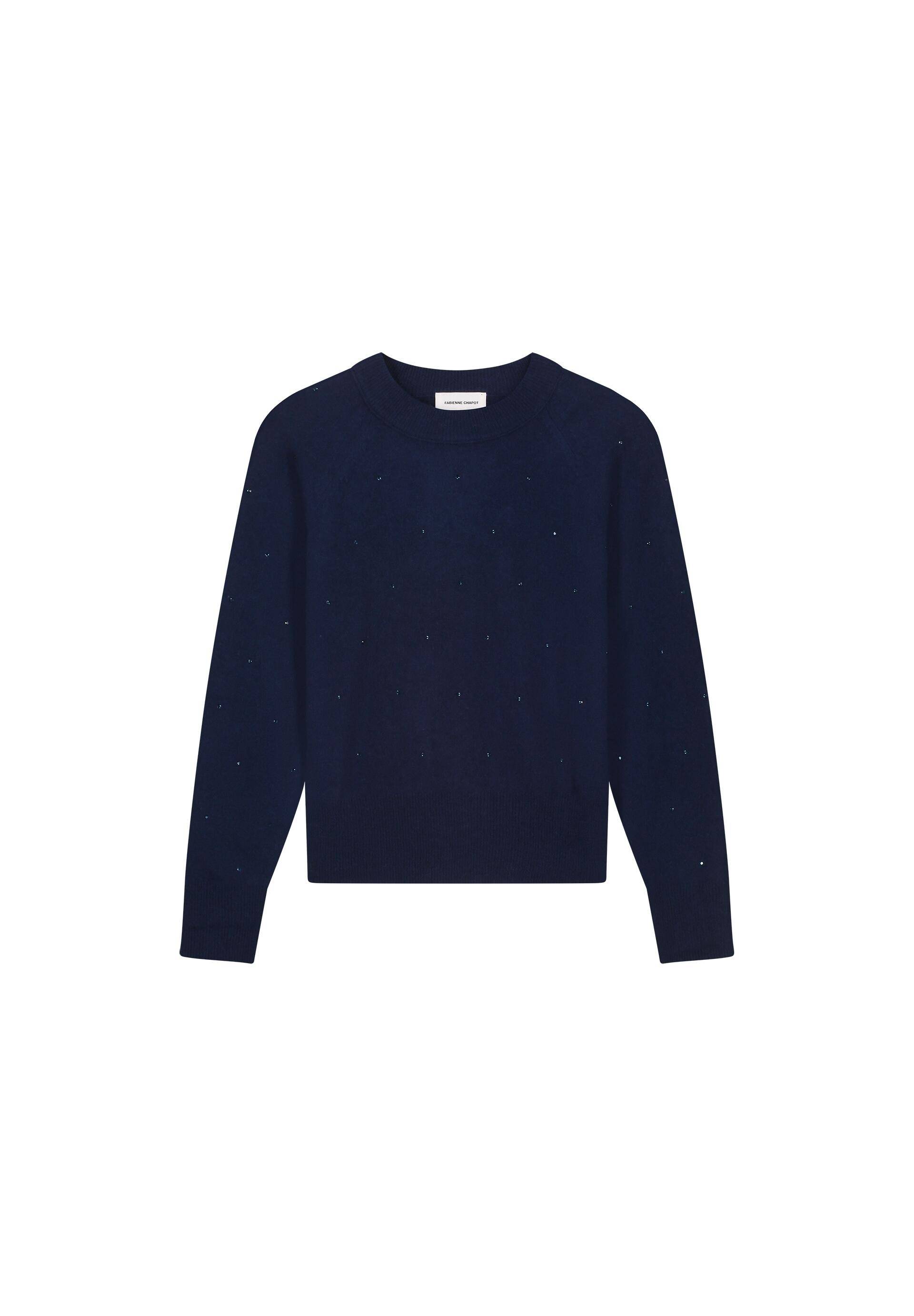 Fabienne Chapot - Lidi Rhinestone Pullover after midnight blue - Gr. - M von Fabienne Chapot