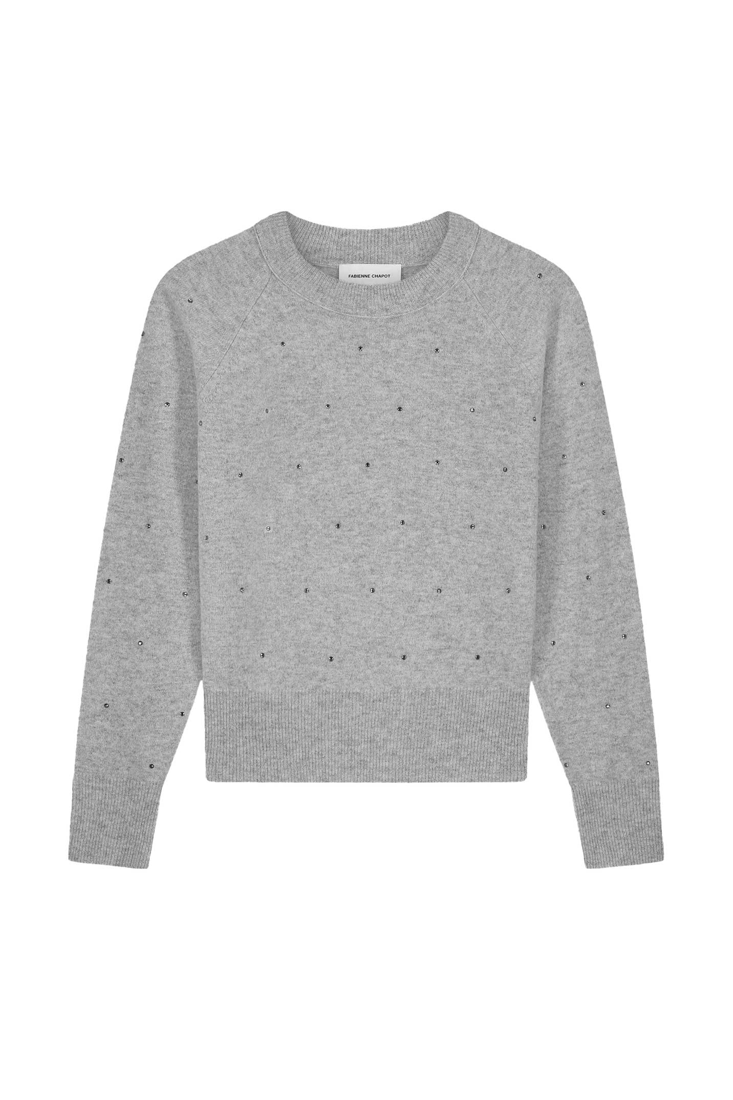 Fabienne Chapot - Pullover - Lidi Rhinestone grau - Gr. - L von Fabienne Chapot