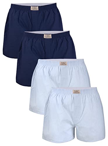 Fabio Farini - 4er Boxershorts Webboxer Herren Boxer Shorts Unterhose Unterwäsche Baumwolle - Set S von Fabio Farini