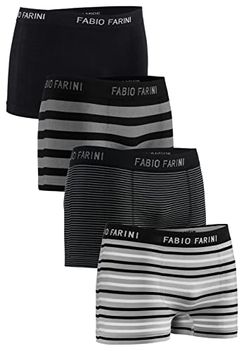 Fabio Farini 4er-Pack Seamless Boxershorts Unterhosen Männer aus Microfaser, Nahtlose Retroshorts für Herren im Multi-Set - Set 33 L von Fabio Farini