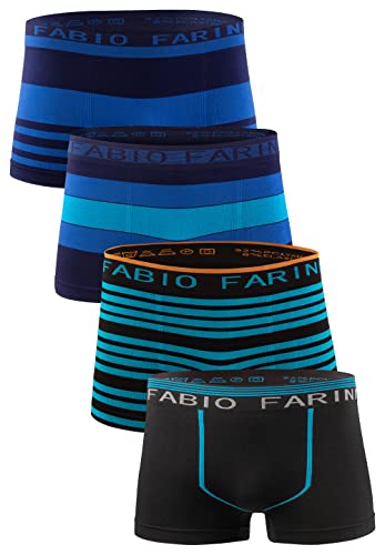 Fabio Farini 4er-Pack Seamless Boxershorts Unterhosen Männer aus Microfaser, Nahtlose Retroshorts für Herren im Multi-Set - Set 1 L von Fabio Farini