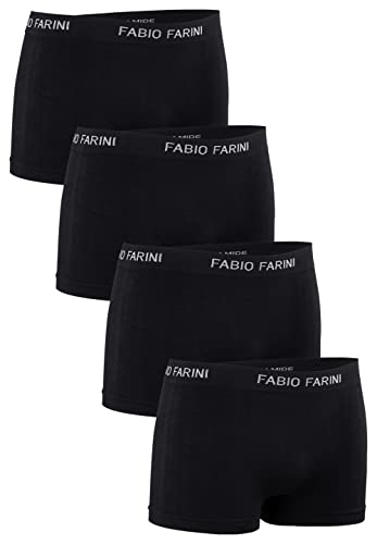Fabio Farini 4er-Pack Seamless Boxershorts Unterhosen Männer aus Microfaser, Nahtlose Retroshorts für Herren im Multi-Set - Set 8 S von Fabio Farini