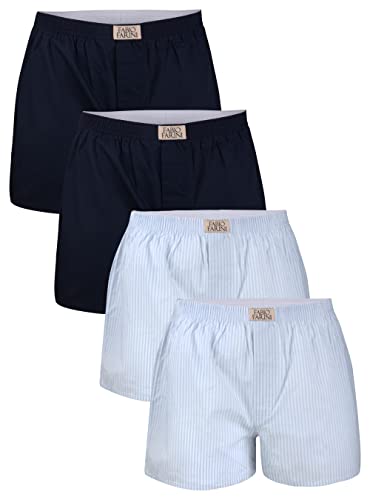 Fabio Farini - 4 er Boxershorts Webboxer Herren Boxer Shorts Unterhose Unterwäsche Baumwolle - 10 S von Fabio Farini