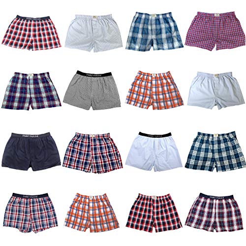 Fabio Farini Boxershorts Webboxer Herren Boxer Shorts Unterhose Unterwäsche Baumwolle 12er Pack M von Fabio Farini