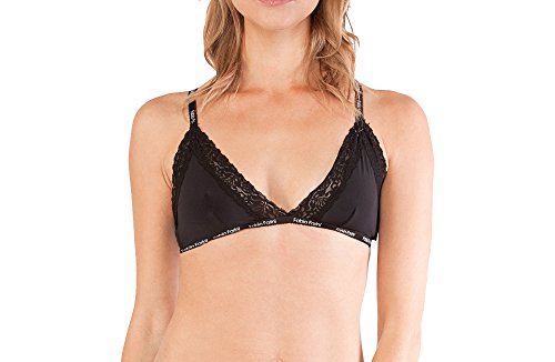 Fabio Farini Damen BH, Damen Bustier, starker Halt, Bralette, mit feiner Spitze, stufenlos verstellbar, schwarz 1er Pack oder 6er Pack, BH ohne Bügel 6er Pack S von Fabio Farini