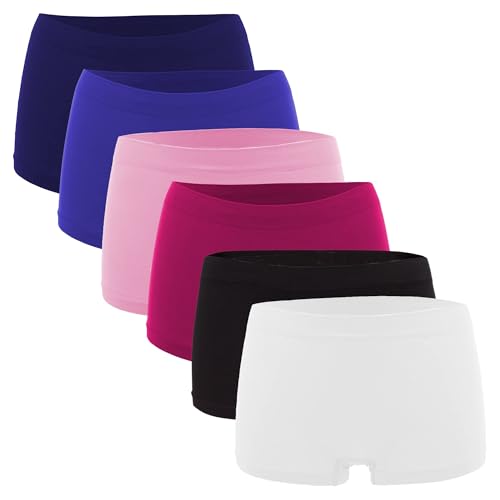Fabio Farini - Damen Panties 6er Pack Hipsters Boxershorts nahtlos, Seamless aus weichem Microfaser-Gewebe Multifarb Set 2 S-M (36/38) von Fabio Farini