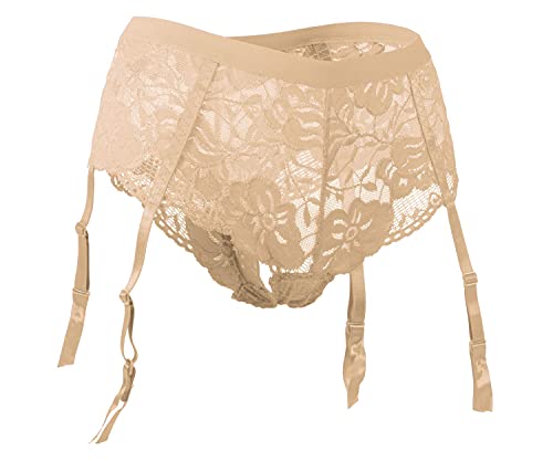 Fabio Farini verführerische Damen Strumpf-Halter Strapsgürtel Lingerie Lingerie in verschiedenen Designs und Farben Design 5 L von Fabio Farini