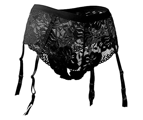 Fabio Farini verführerische Damen Strumpf-Halter Strapsgürtel Lingerie Lingerie in verschiedenen Designs und Farben Design 6 L von Fabio Farini