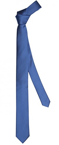 Fabio Farini - Herren Krawatte 6cm Breite einfarbig - elegante Unifarben Männer Schlipse für Arbeit Business Anzug Büro Blau Signalblau von Fabio Farini