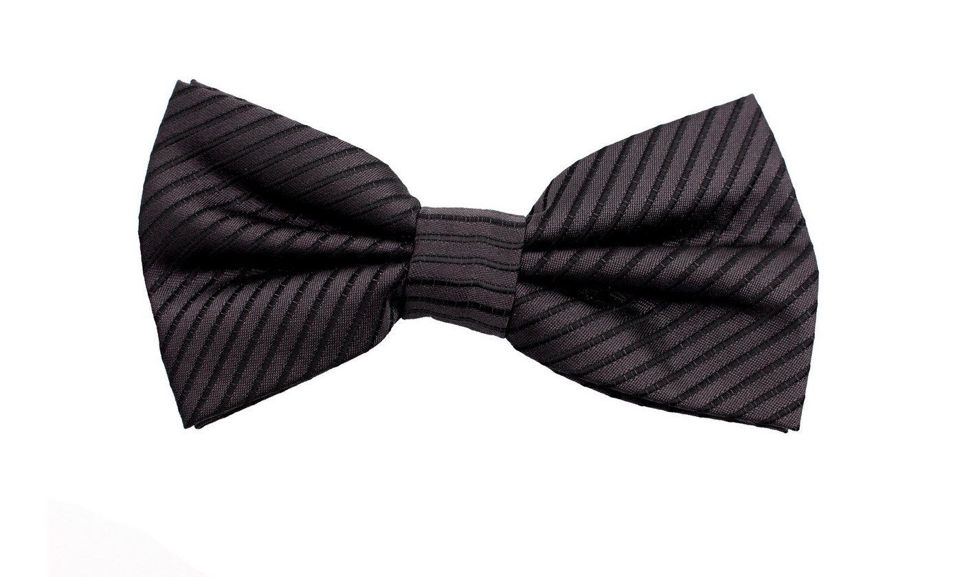 Fabio Farini Fliege Herren Streifen Fliegen - Männer Querbinder Vorgebunden Bowtie (Gestreift) Streifen- Schwarz von Fabio Farini