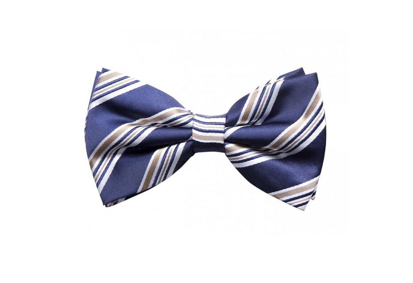 Fabio Farini Fliege Blaue Herren Fliegen - Männer Querbinder Vorgebunden Bowtie (Gestreift) Streifen - Hellblau - Iris Sienna/Brown/Weiß von Fabio Farini