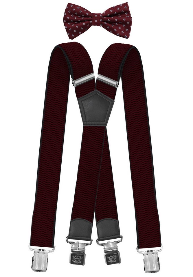 Fabio Farini Hosenträger Herren Hosenträger Pack 4cm X-Form mit passender Fliege Set Brombeer 4cm Hosenträger - Brombeer/Silber/Lila Gepunktet Fliege Fabio Farini Hosenträger Herren Hosenträger Pack 4cm X-Form mit passender Fliege Set Brombeer 4cm Hosenträger - Brombeer/Silber/Lila Gepunktet Fliege von Fabio Farini