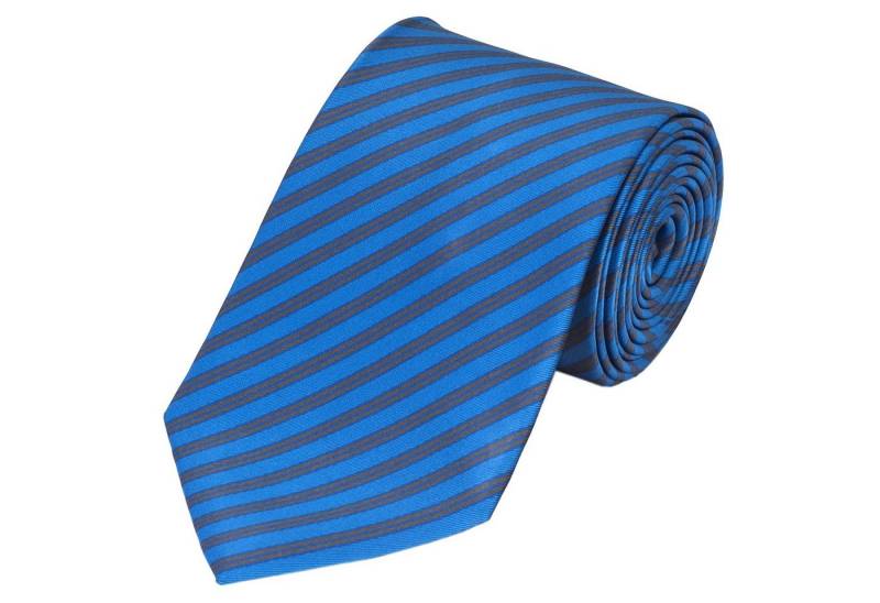Fabio Farini Krawatte Herren Krawatte Blautöne - verschiedene Blaue Männer Schlips in 8cm (ohne Box, Gestreift) Breit (8cm), Corinthian Blue/Medium Tundra von Fabio Farini
