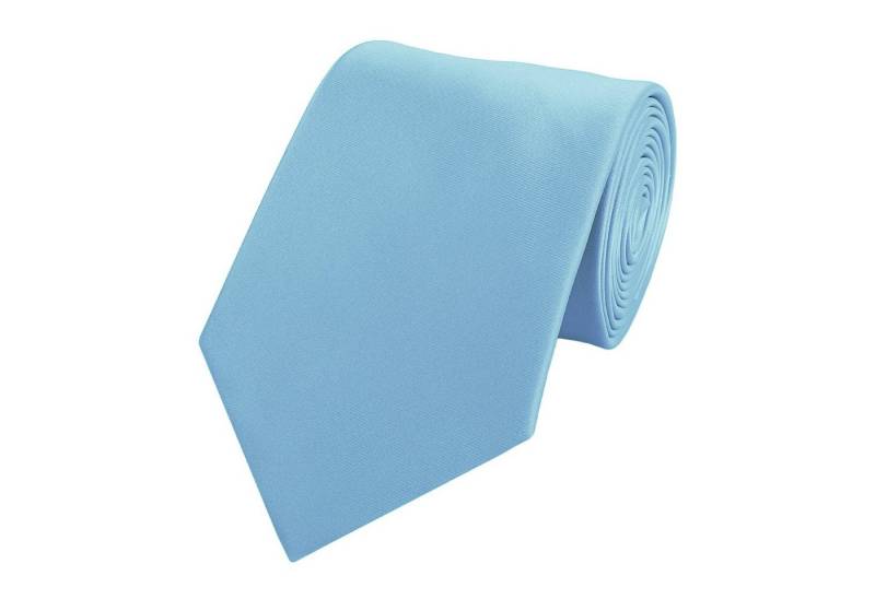 Fabio Farini Krawatte Herren Krawatten Blautöne - klassische Männer Schlipse in 8cm Breite (ohne Box, Unifarben) Breit (8cm), Hellblau Himmelblau Uni Einfarbig - Uranus von Fabio Farini