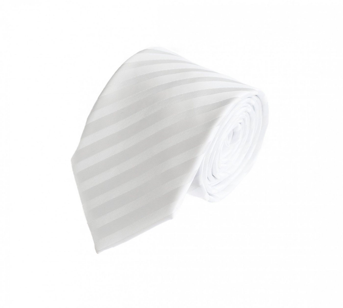 Fabio Farini Krawatte verschiedenfarbige Helle Herren Schlips in 8cm (ohne Box, Gestreift) Breit (8cm), Weiß Struktur von Fabio Farini