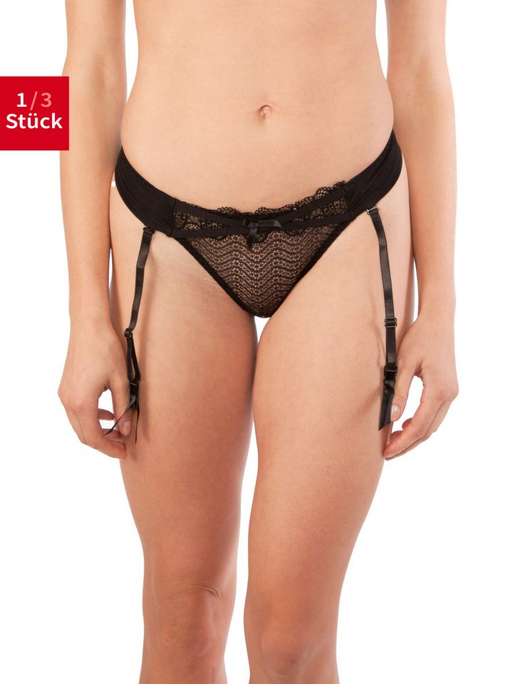 Fabio Farini String Sexy Strapse Panty für Frauen - Damen Strumpfhalter Höschen (Packung, 1-St) mit Strumpfhalter und Spitze von Fabio Farini